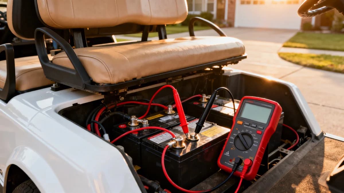 Golf Cart Battery Voltage Chart & Test Guide (2026)