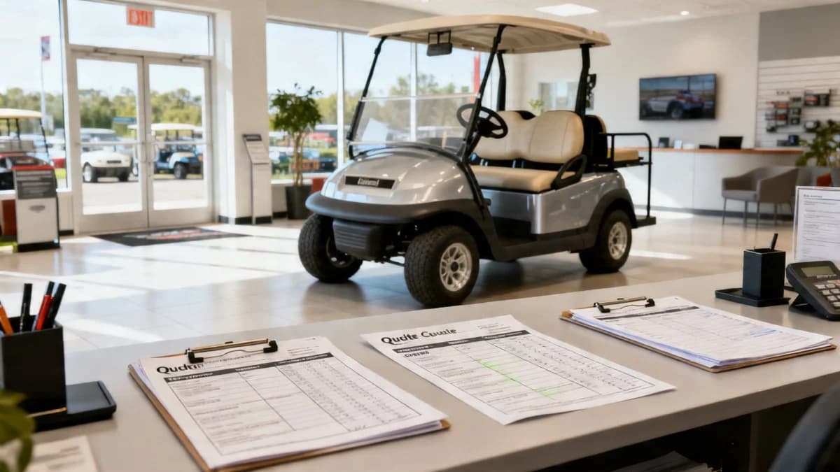 Golf Cart Dealer Fees & OTD Cost (2026)