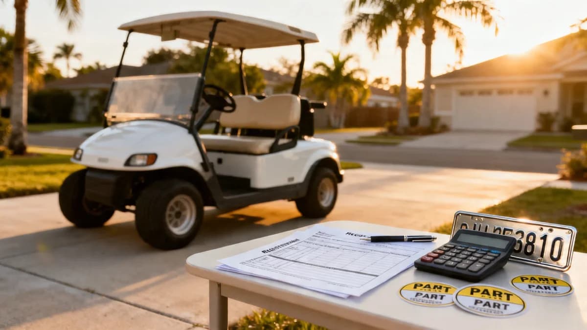 Golf Cart Registration Cost by State (2026)