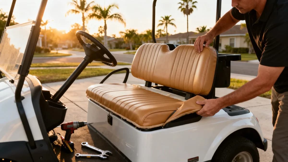 Golf Cart Seat Replacement Cost: Covers vs Upholstery