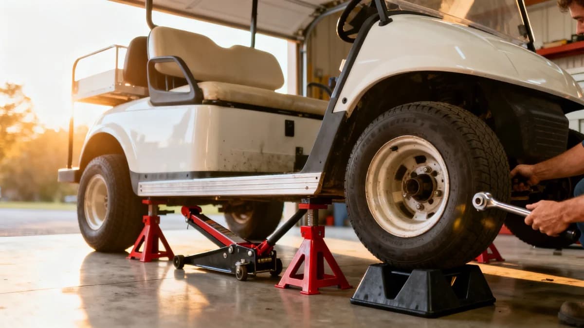 How to Jack Up a Golf Cart: Jack Points by Brand