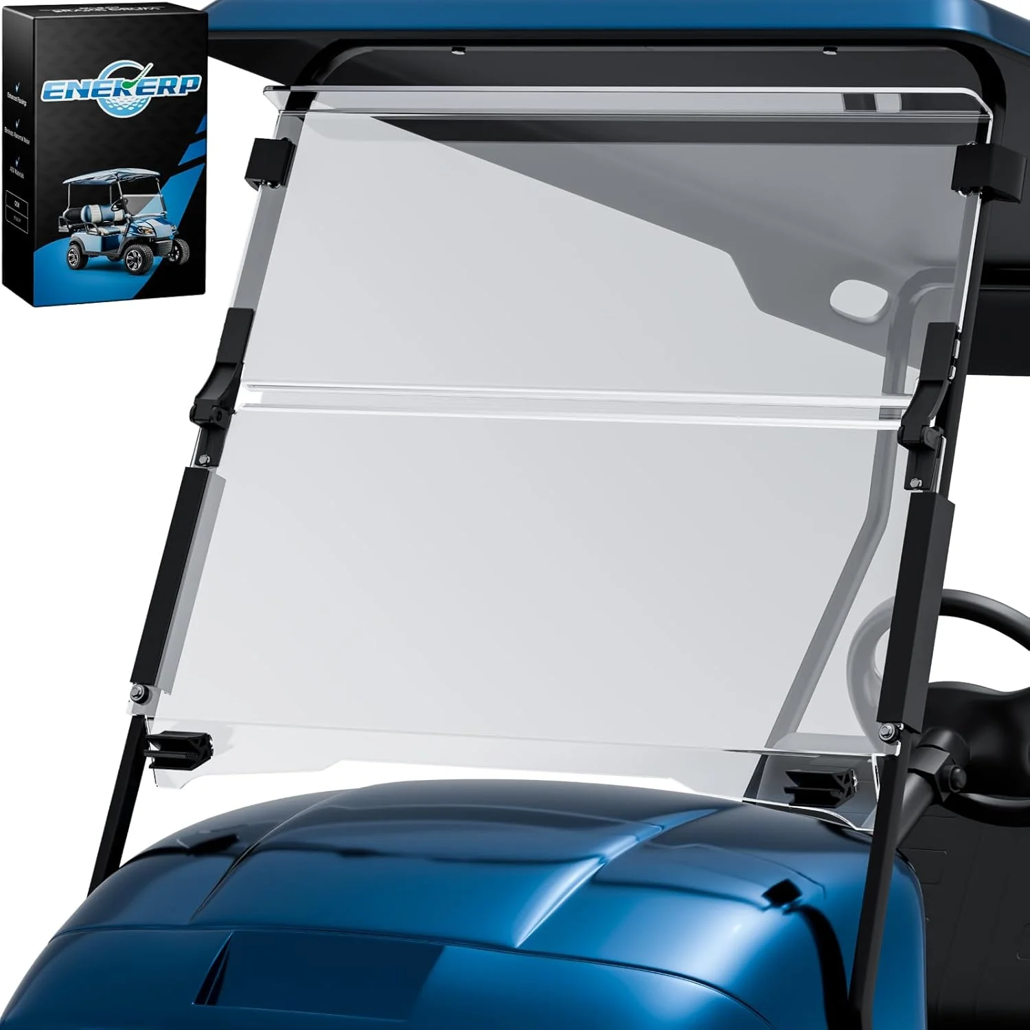 Fold-Down Windshield