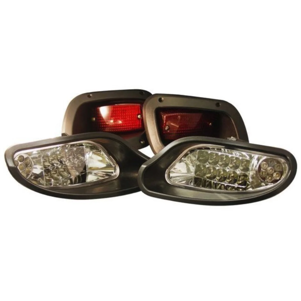 PROFX Deluxe LED golf cart light kit for E-Z-GO TXT with headlight and taillight assemblies