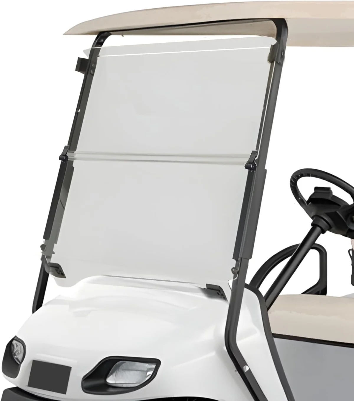 E-Z-GO golf cart rear seat, body, windshield, and top accessory fitment