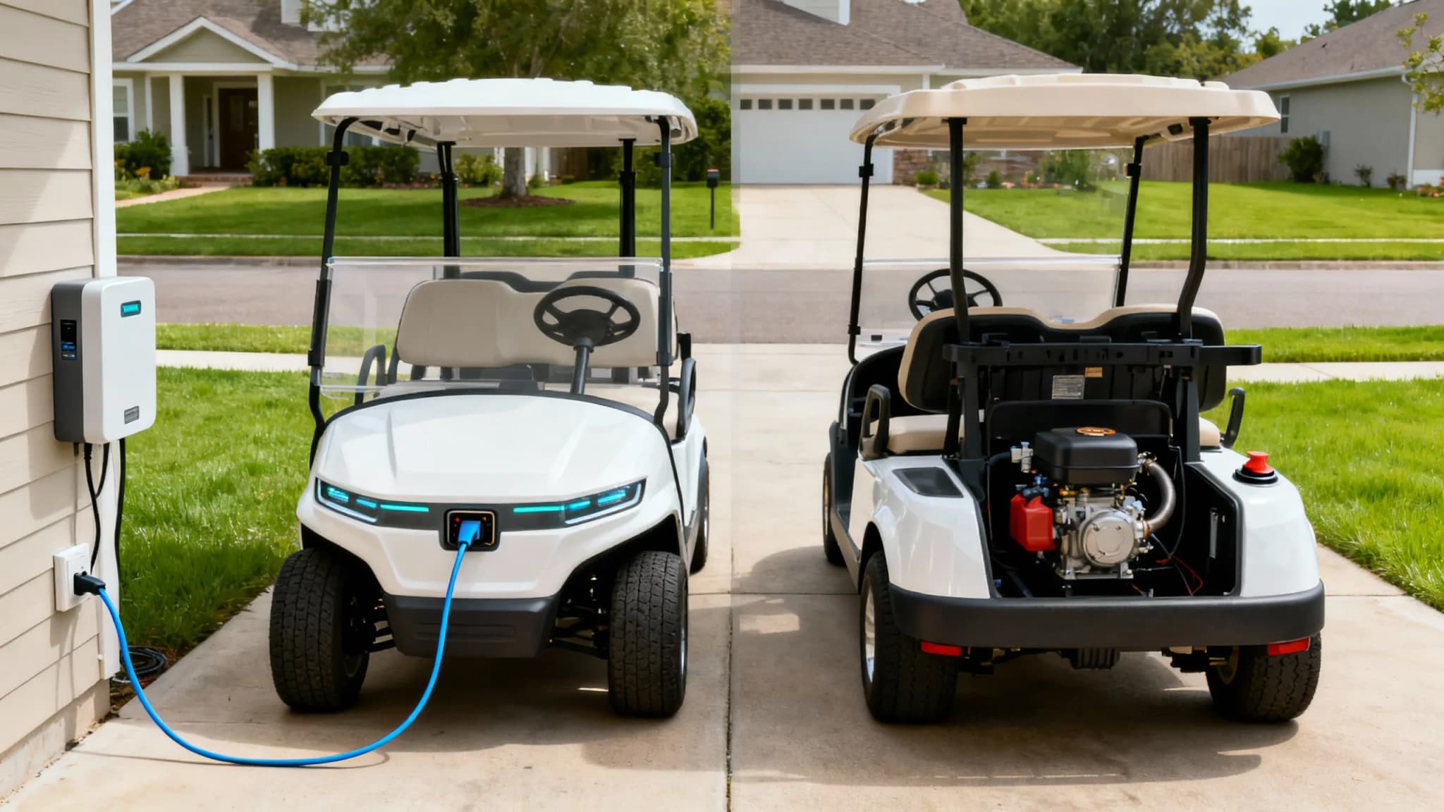 Electric vs Gas Golf Cart: Complete Comparison Guide 2026