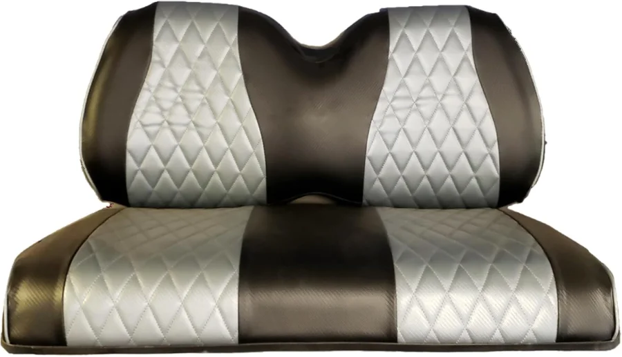 A2Z marine vinyl golf cart seat cover with diamond stitching