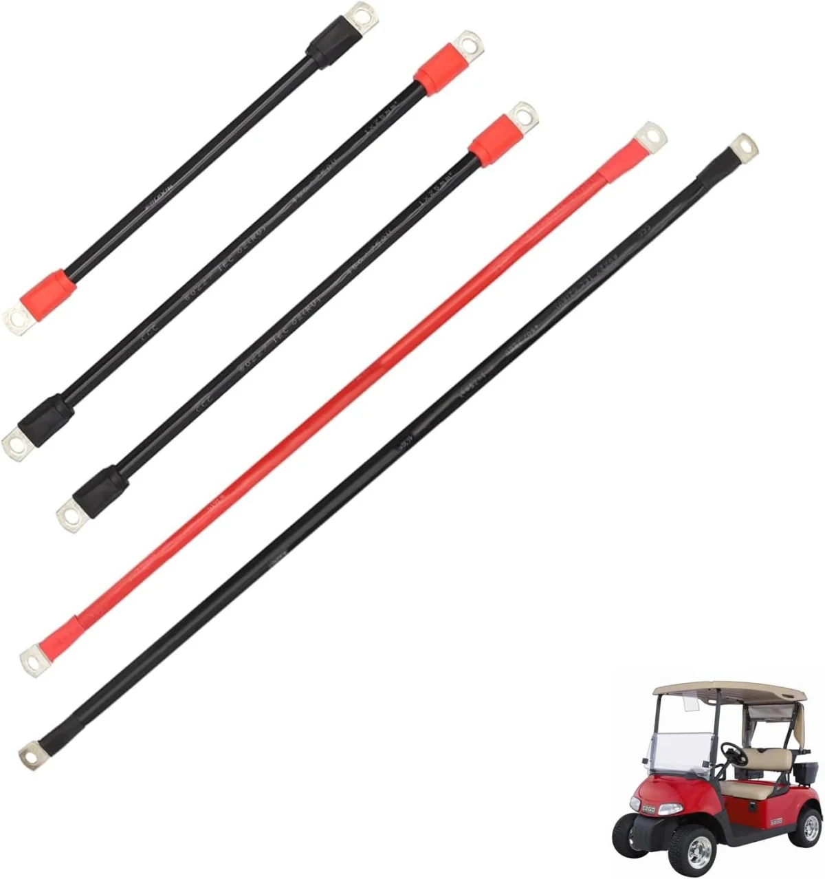 DRIVE UP 2-gauge battery cable kit for E-Z-GO RXV golf carts