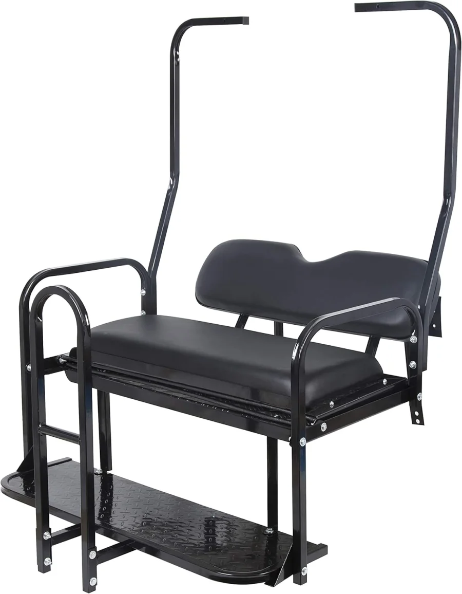 KUAFU rear flip seat kit with grab bar for Club Car DS golf carts