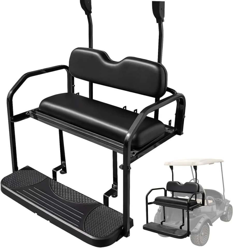 NOKINS rear flip seat kit for Club Car Precedent Tempo and Onward golf carts