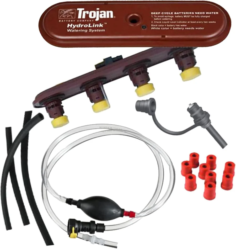 Trojan HydroLink watering system for 48V Club Car golf cart battery packs