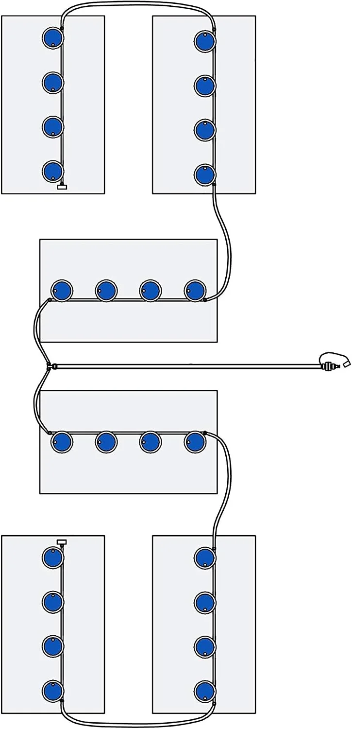 Water My Battery single-point watering system for six 8V Club Car batteries