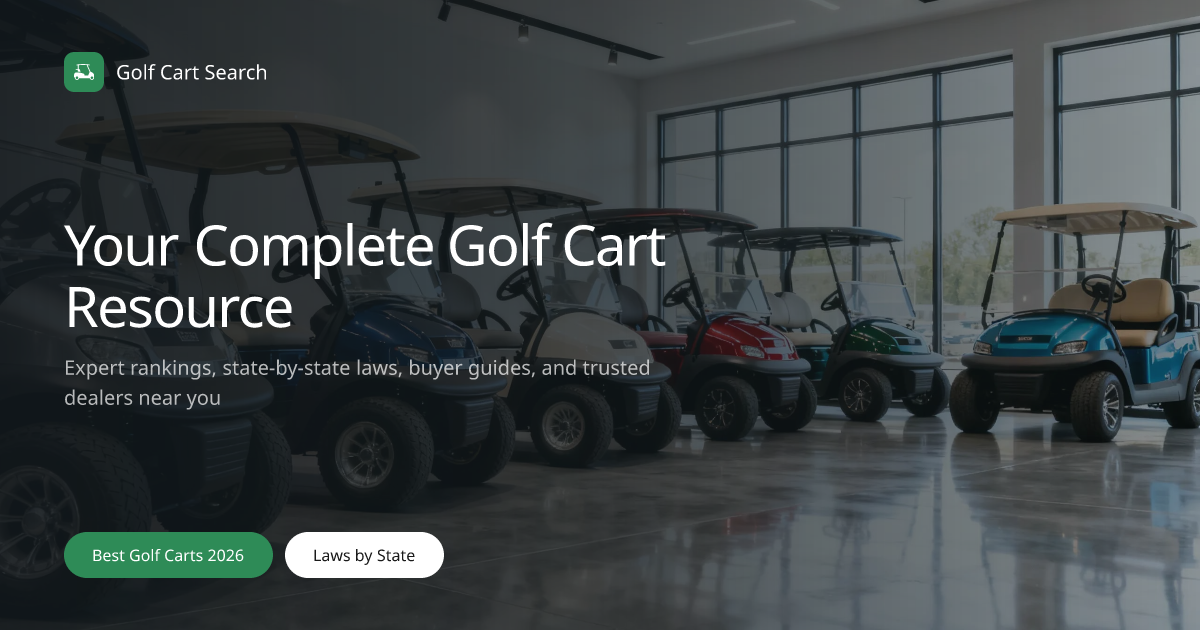 Golf Cart Search | Best Golf Carts, Laws & Buyer Guides 2026